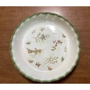 VTG Sonoma Holly Greens 10.5" Diameter Deep Dish Pie Plate‎